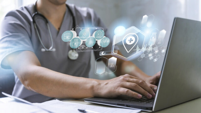 medical-banner-with-doctor-working-laptop